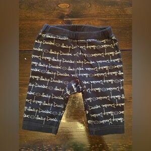 Harley Davidson Black Pants Baby Size 0-3 Months